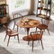 Costway Wooden Dining Chair Set of 2/4 with High Spindle Back Rubber Wood Legs Wide Seat